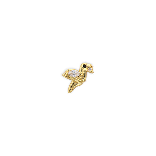 Birdy Gold | G23 Titanium Threadless Flat Back Stud