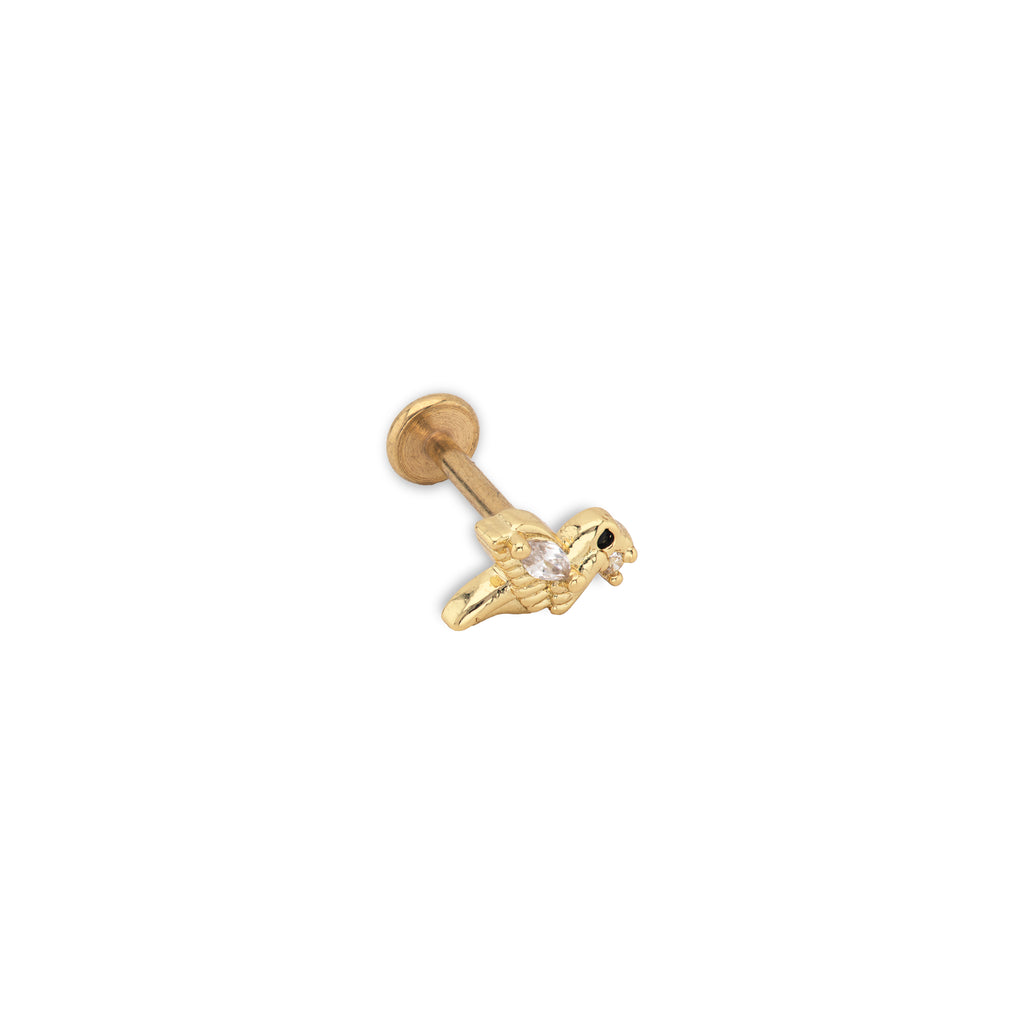 Birdy | G23 Titanium Threadless Flat Back Stud 16G Gauge