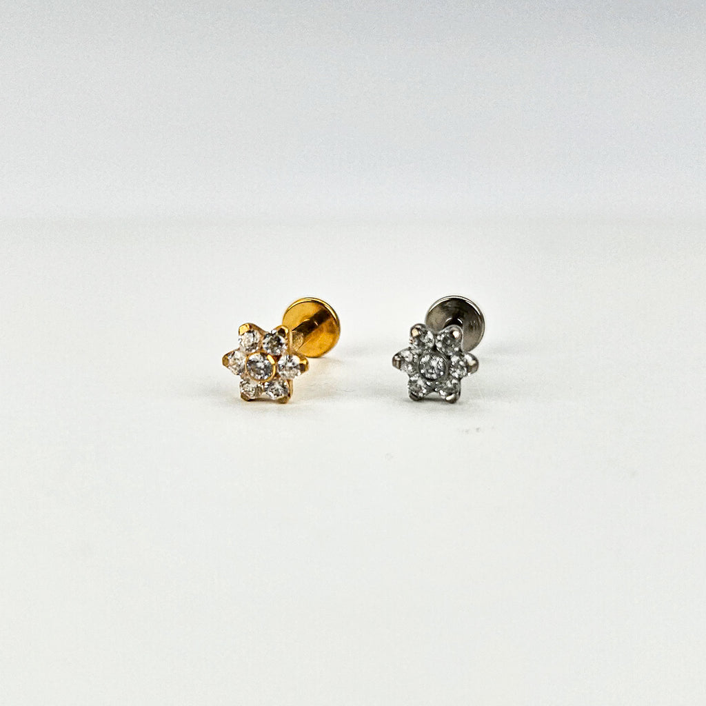 Bloom | G23 Titanium Flat Back Stud