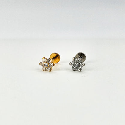 Bloom | G23 Titanium Flat Back Stud