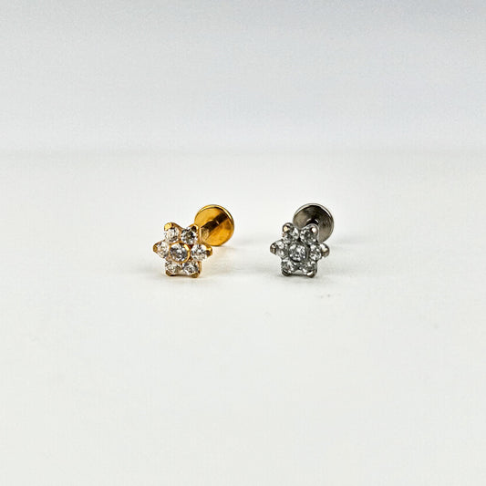 Bloom | G23 Titanium Flat Back Stud