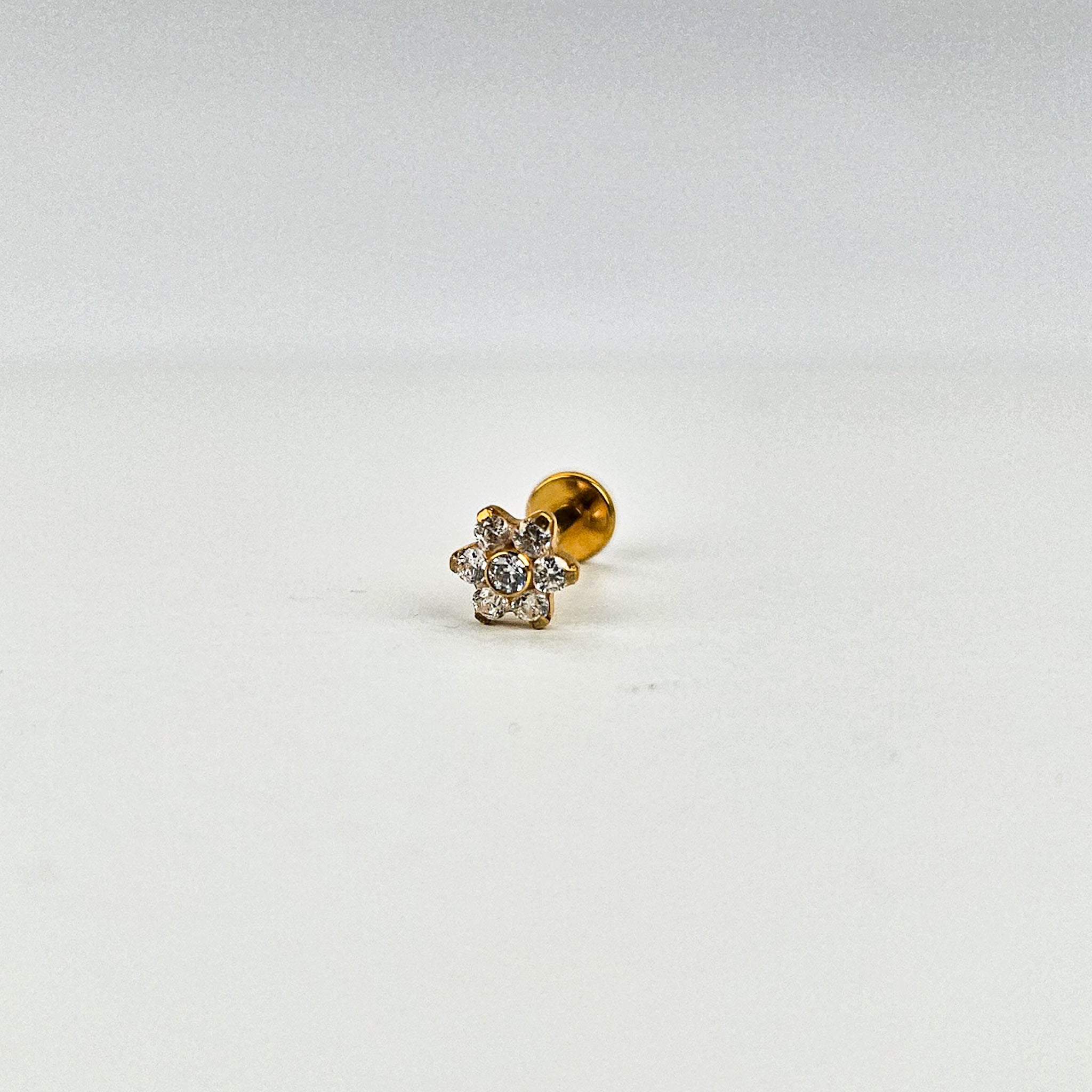 Bloom | G23 Titanium Flat Back Stud