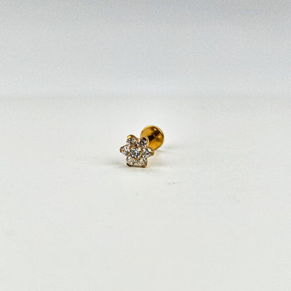 Bloom | G23 Titanium Flat Back Stud