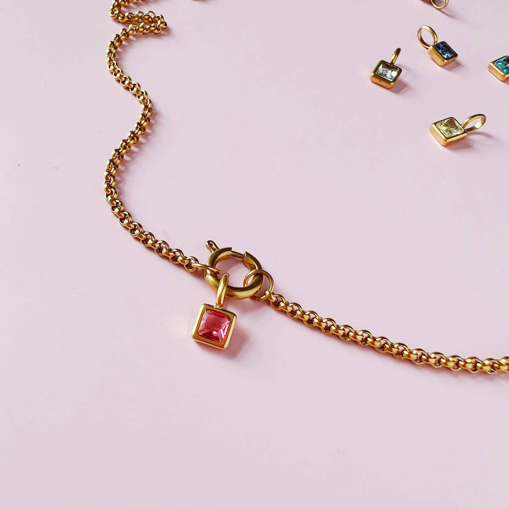 DIY Gold Charm Necklace