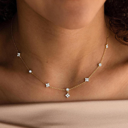 Clover Drop Necklace