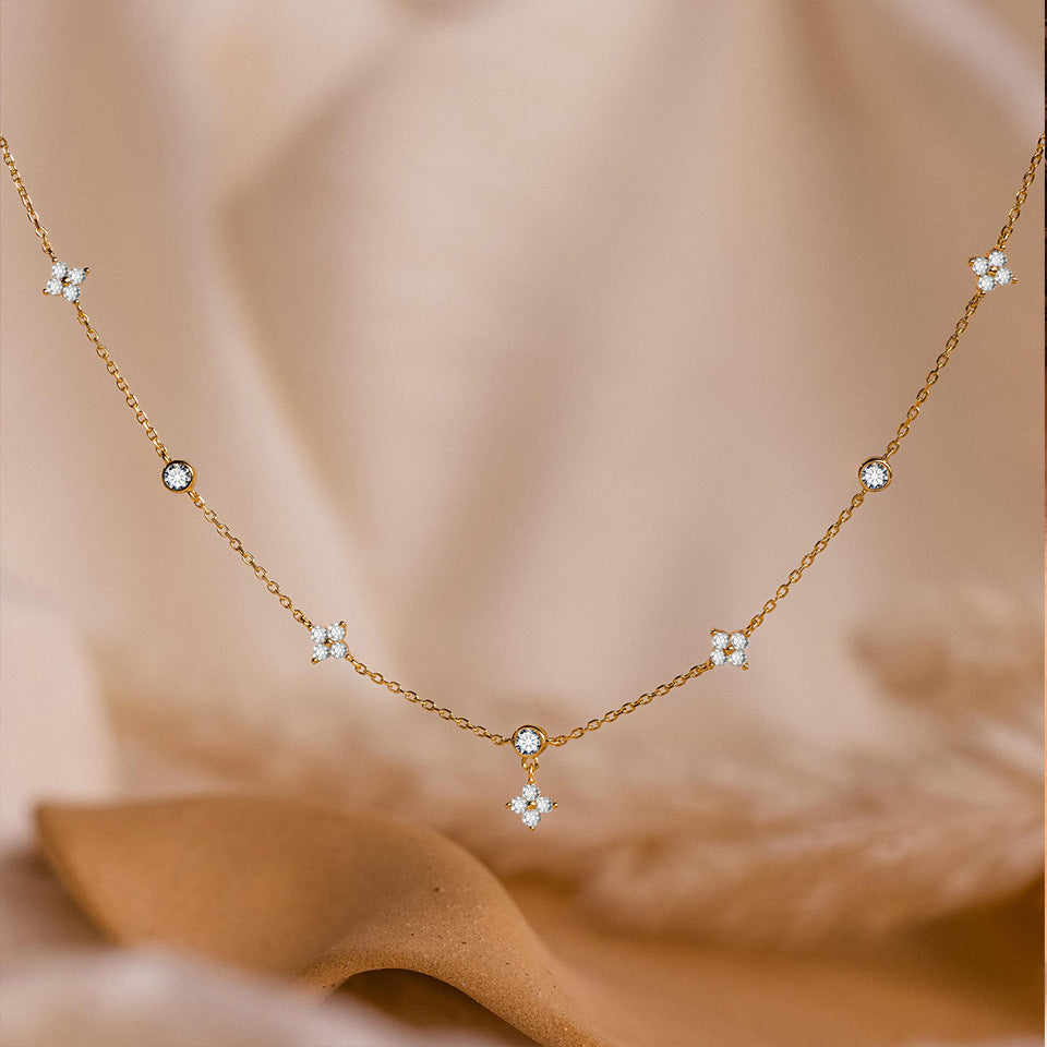 Clover Drop Necklace