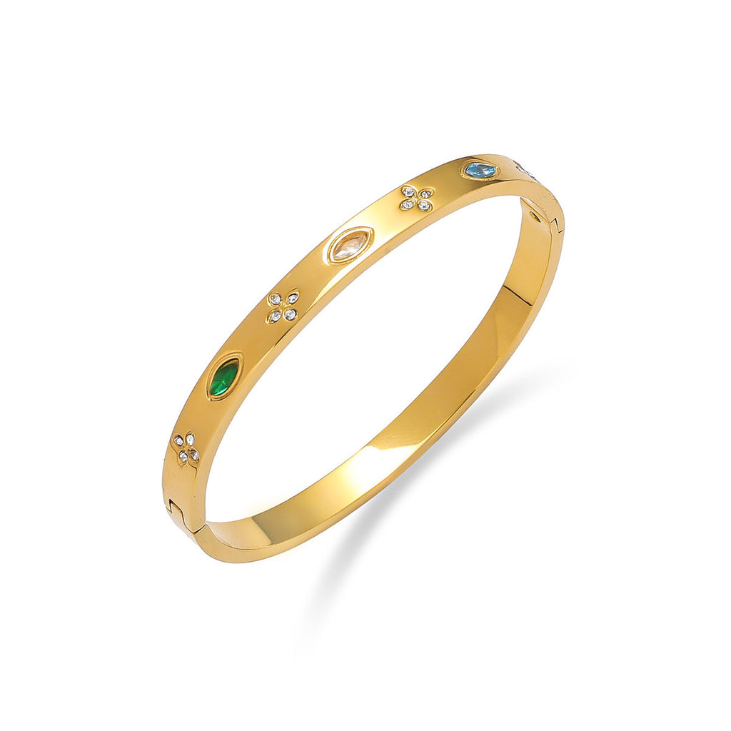 Colour Clover Bangle