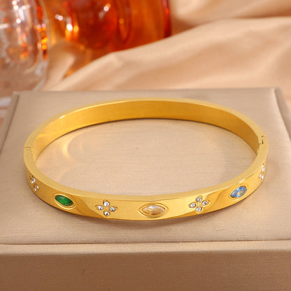 Colour Clover Bangle