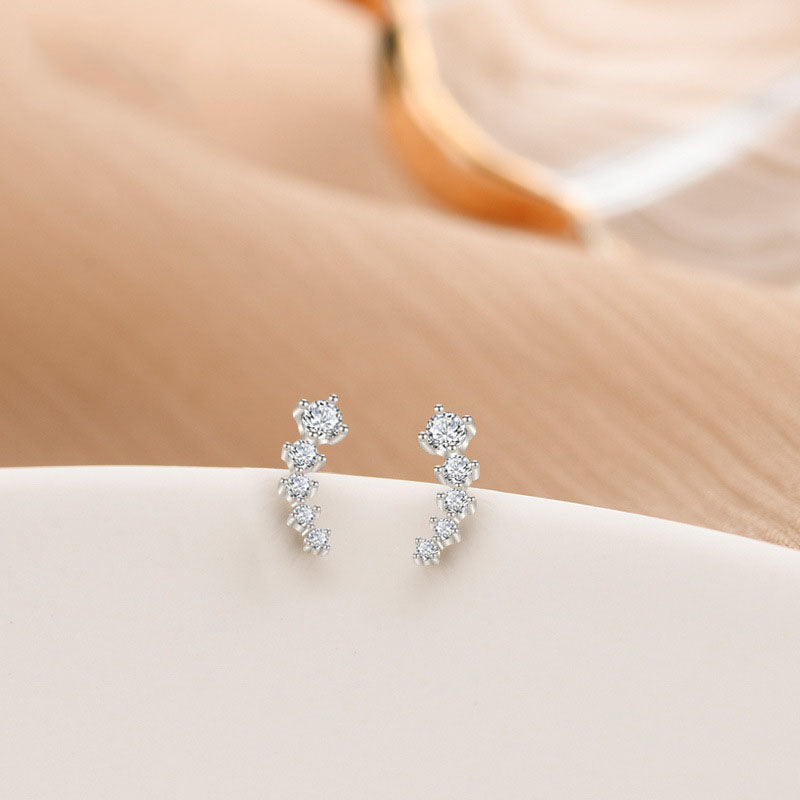 Comet Studs in Sterling Silver