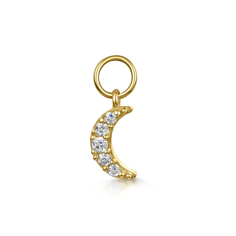 Moon | Copper Earring Charms