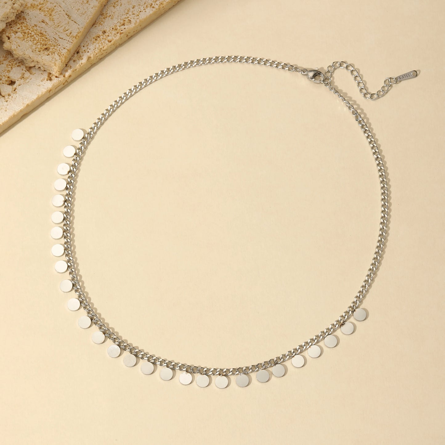 Curb Disc Necklace