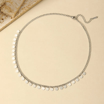 Curb Disc Necklace