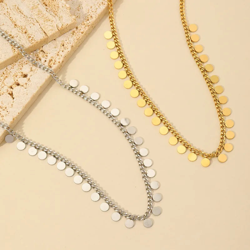 Curb Disc Necklace