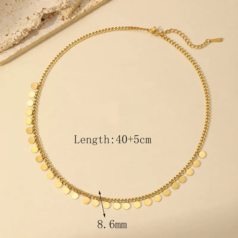 Curb Disc Necklace