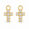 CZ Cross | Sterling Silver Earring Charms