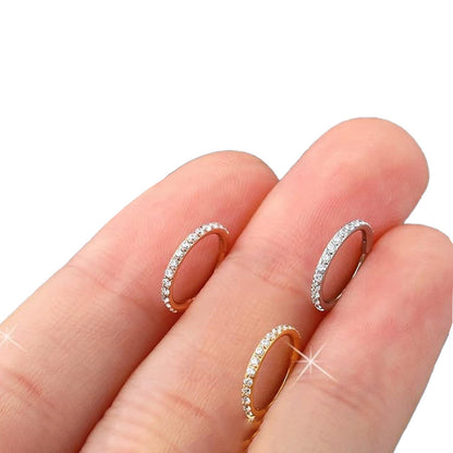 6mm CZ Luxe | Stainless Steel Clicker Ring