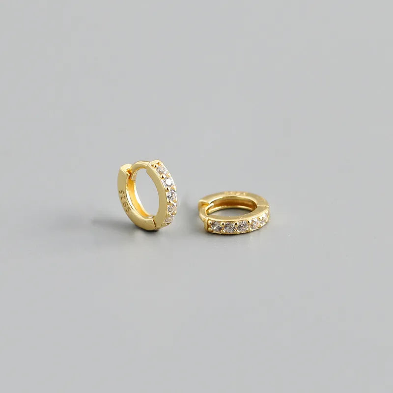 Itty Bitty CZ Sleepers in Sterling Silver