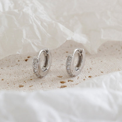 Itty Bitty CZ Sleepers in Sterling Silver