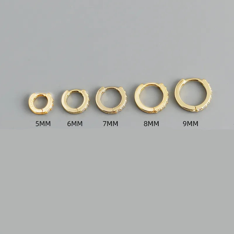 Itty Bitty CZ Sleepers in Sterling Silver