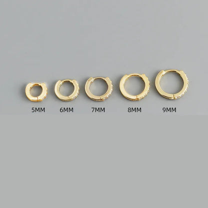 Itty Bitty CZ Sleepers in Sterling Silver