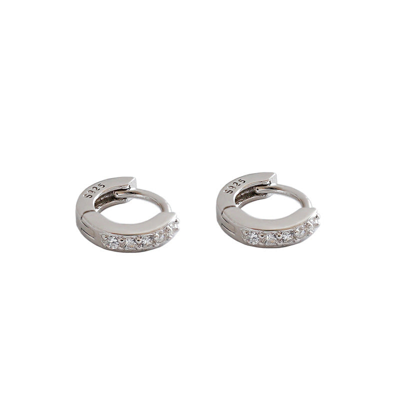 Itty Bitty CZ Sleepers in Sterling Silver