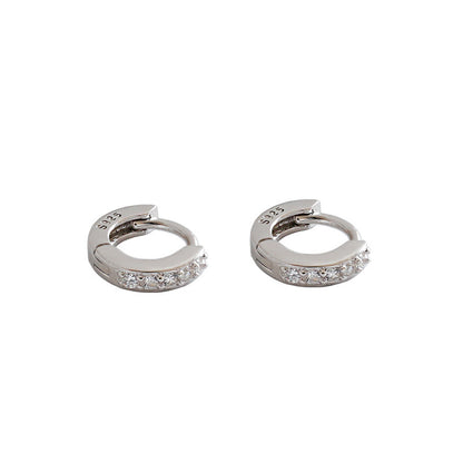 Itty Bitty CZ Sleepers in Sterling Silver
