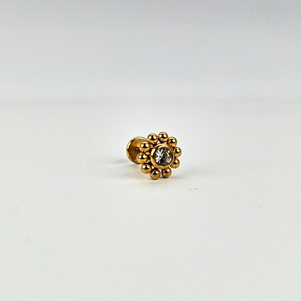 Daisy | Stainless Steel Flat Back Stud 16G Gauge