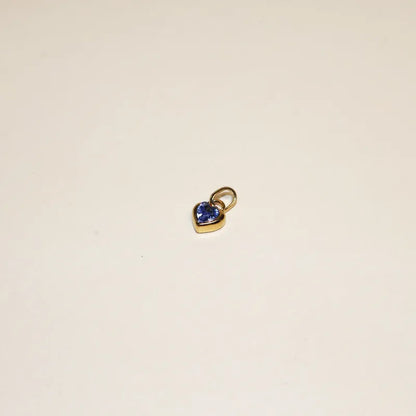 Birthstone Heart Charms