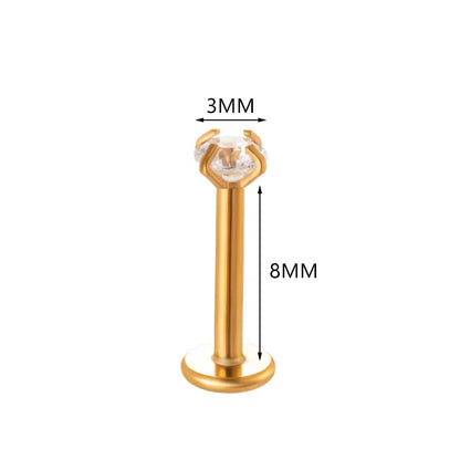 3mm Diamante | Stainless Steel Flat Back Stud