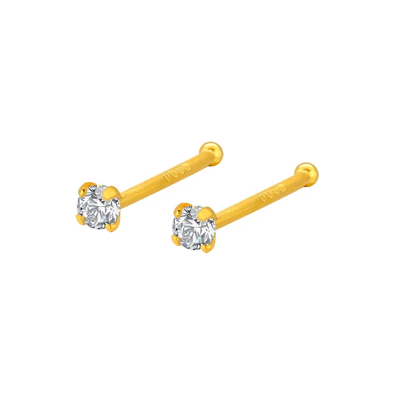 Diamante Nose Pin | Sterling Silver