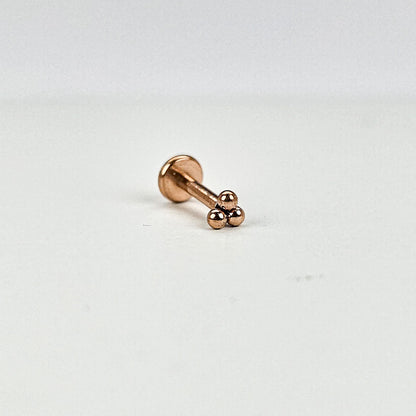Dots Rose Gold | Stainless Steel Flat Back Stud