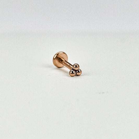 Dots Rose Gold | Stainless Steel Flat Back Stud