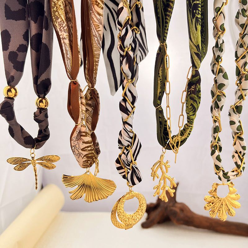 Dragonfly Silk Necklace