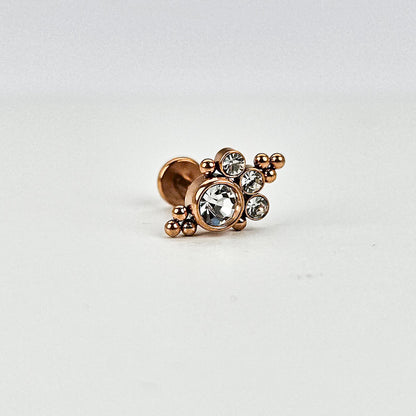 Ethereal Rose Gold | Stainless Steel Flat Back Stud