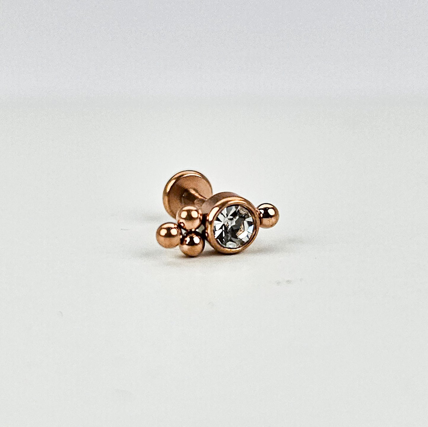 Flair Rose Gold | Stainless Steel Flat Back Stud