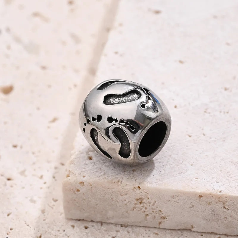 Footprints Bead Bracelet Charm