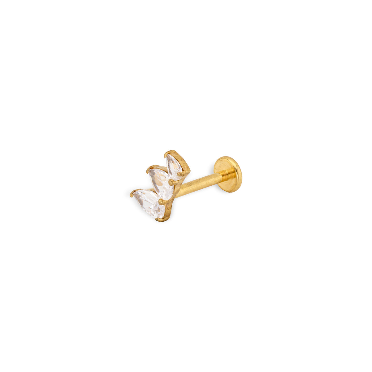Tide | G23 Titanium Flat Back Stud 16G Gauge