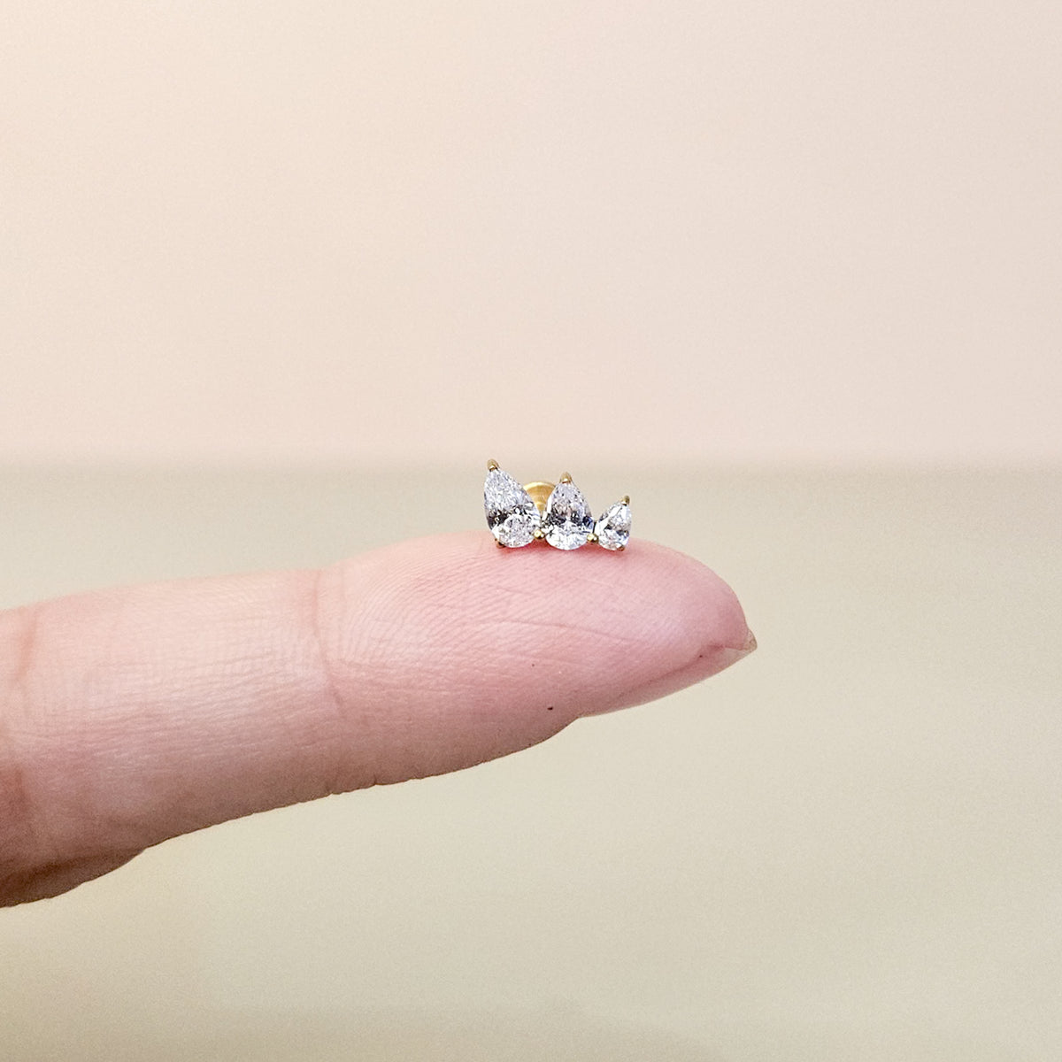 Tide | G23 Titanium Flat Back Stud