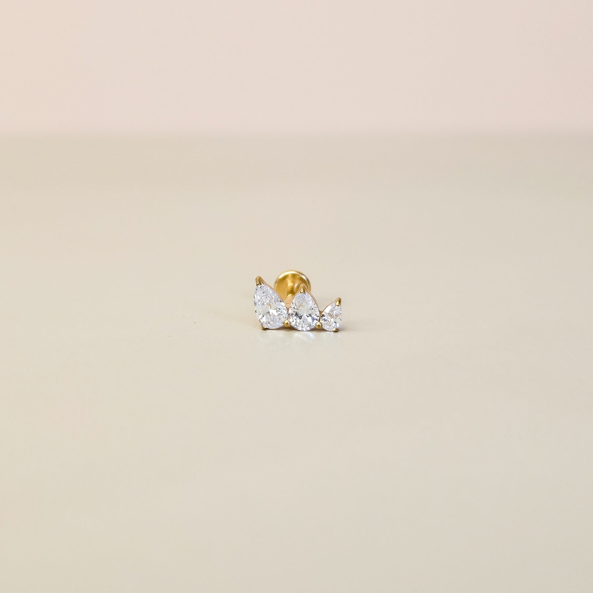 Tide | G23 Titanium Flat Back Stud