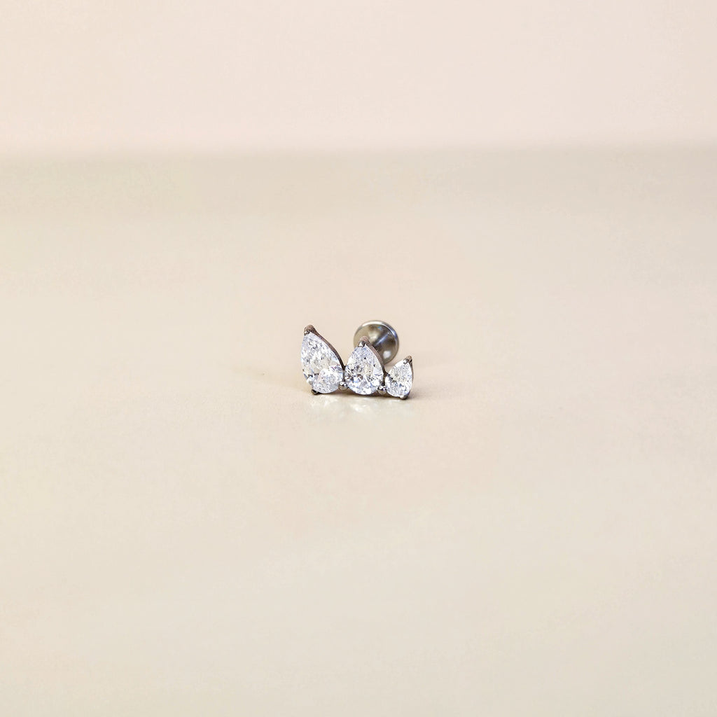Tide | G23 Titanium Flat Back Stud
