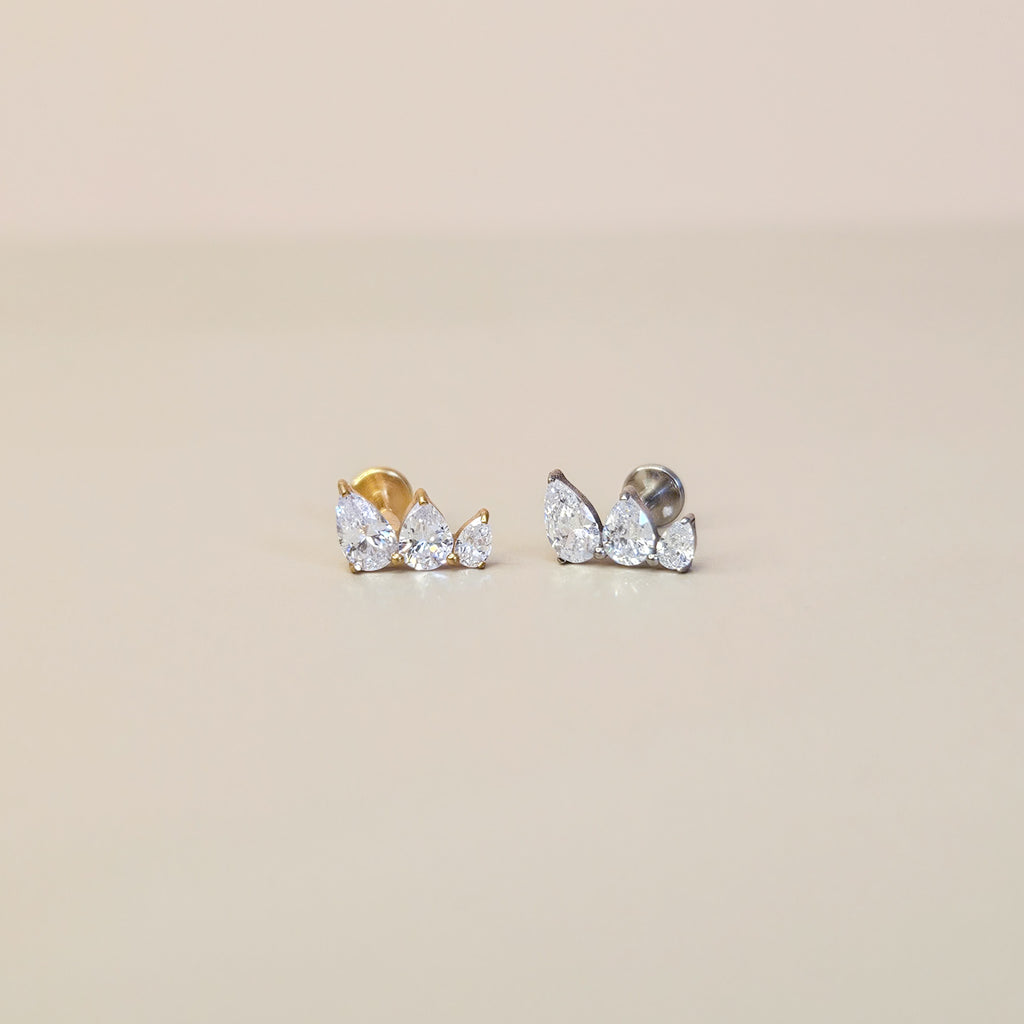 Tide | G23 Titanium Flat Back Stud