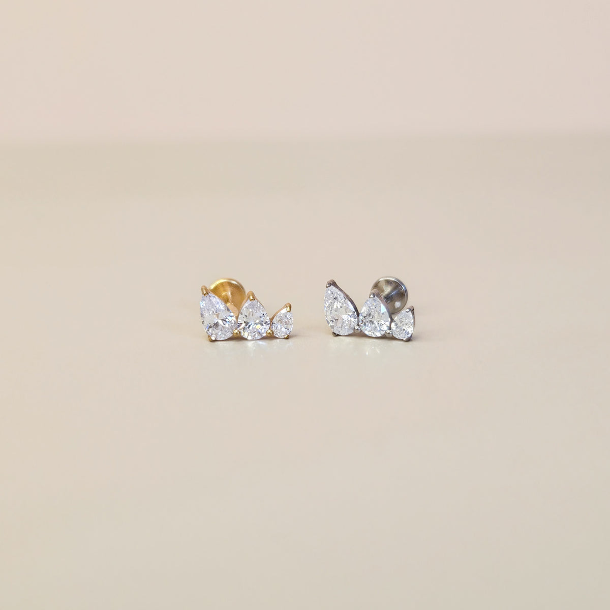 Tide | G23 Titanium Flat Back Stud