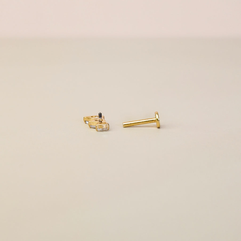 Tide | G23 Titanium Flat Back Stud