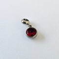 Red Gem Pendant Bracelet Charm