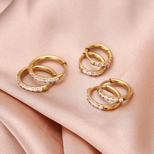 Gold Glitter Stainless Steel Sleepers