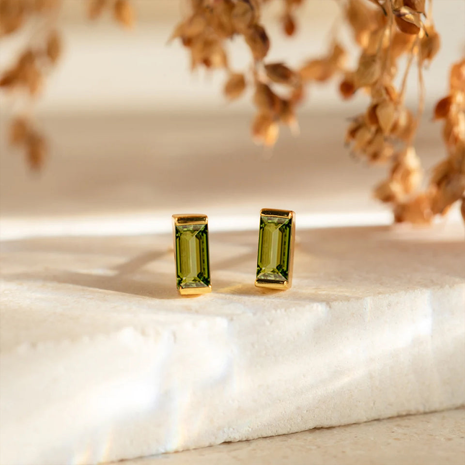 Birthstone Stud Earrings