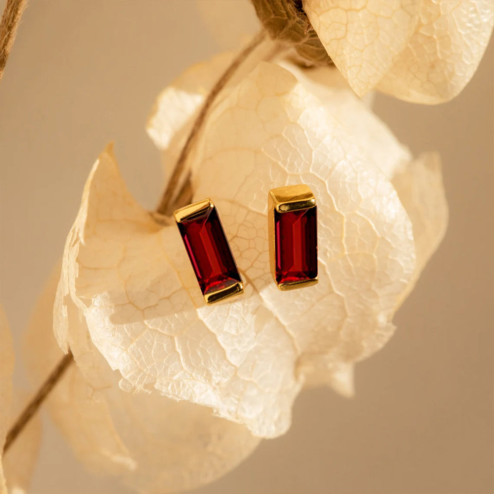 Birthstone Stud Earrings