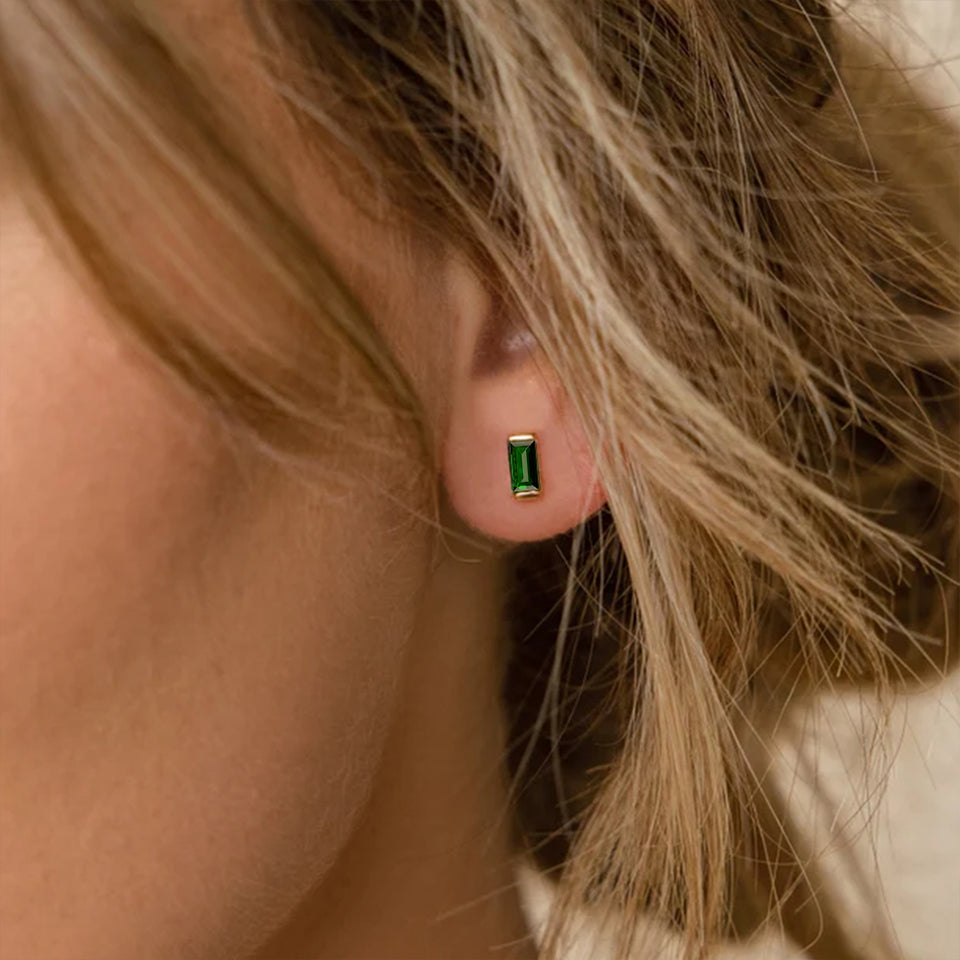 Birthstone Stud Earrings