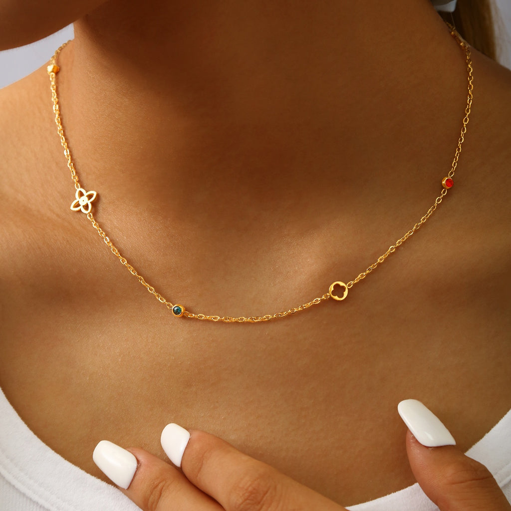 Colour Clover Necklace
