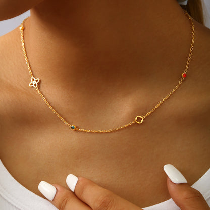 Colour Clover Necklace